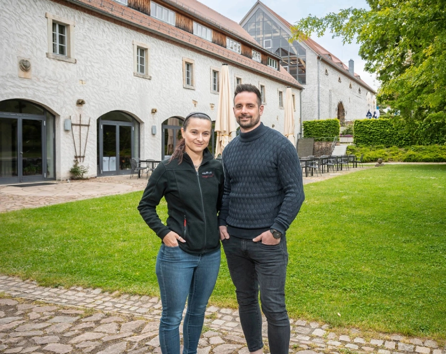 Besichtigung im Rittergut Limbach Steffi und Matthias